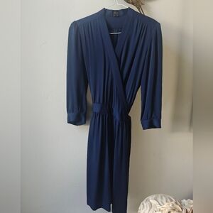 Elegant Navy Blue Women's Dress